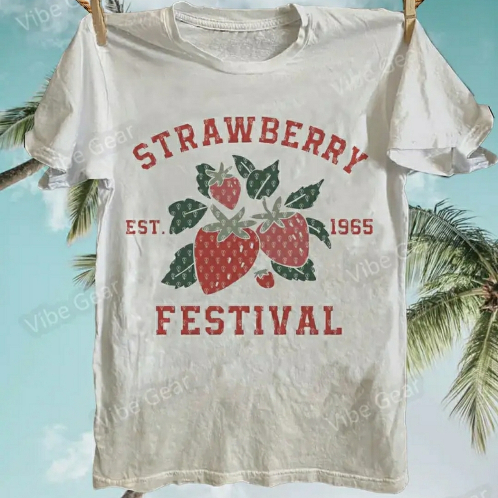 NEW! Strawberry Festival Graphic T-Shirt